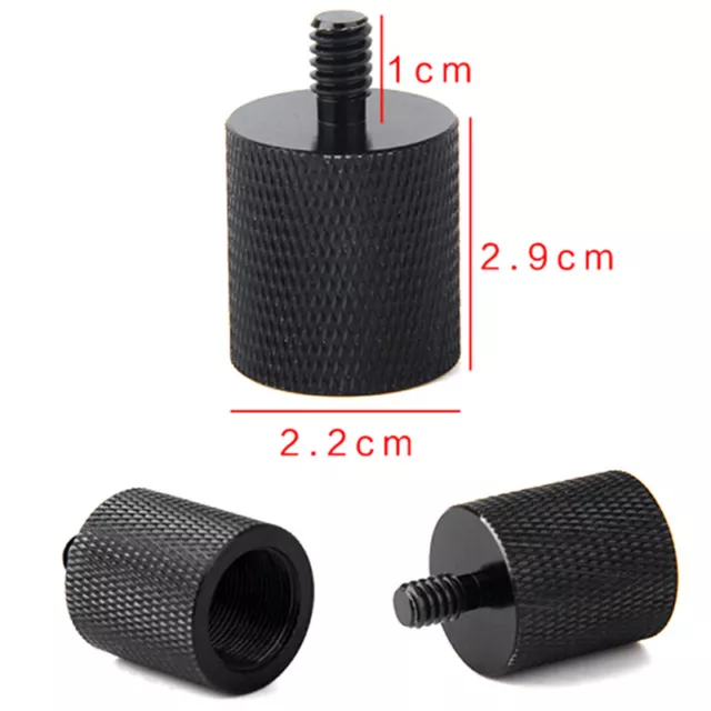 Thread adapter microphone stand 5/8" 27 female to 1/4" 20 male camera tri*wf G1 2