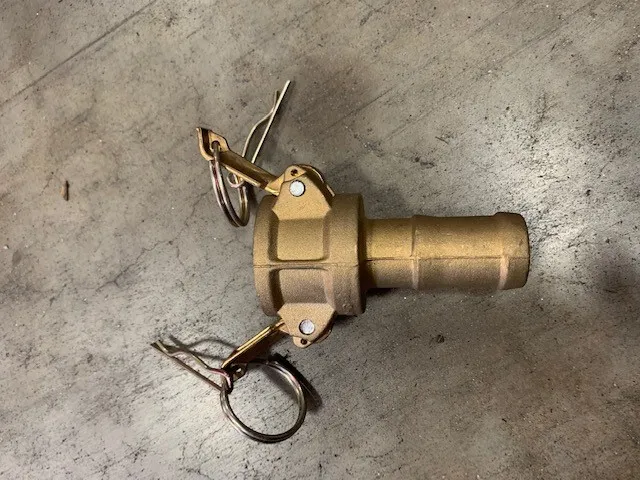 brass camlock C (coup x shank), 1in