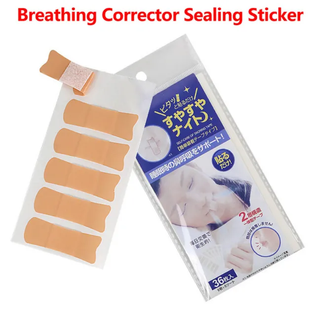 36Pcs Breathing Corrector Sticker Anti-Snoring Mouth Sticker For Children Ad  ZC