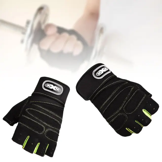 Weight Lifting Gloves Knit Pads Gym Gloves for Cycling Bodybuilding Exercise L