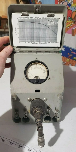 TS-118A/AP R.F. WATTMETER  SIGNAL CORPS U.S. ARMY Wattmeter 2-500 WATTS 50 Ohms