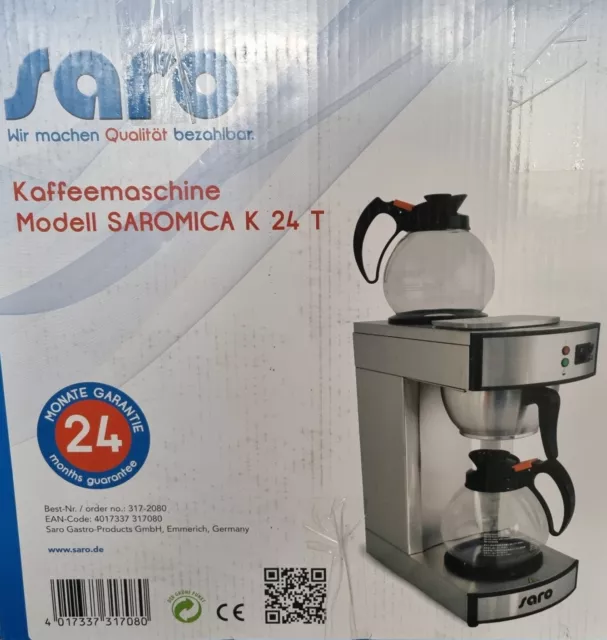 SARO GASTRO Kaffeemaschine SAROMICA K24T Filter Filterkaffeemaschine Edelstahl