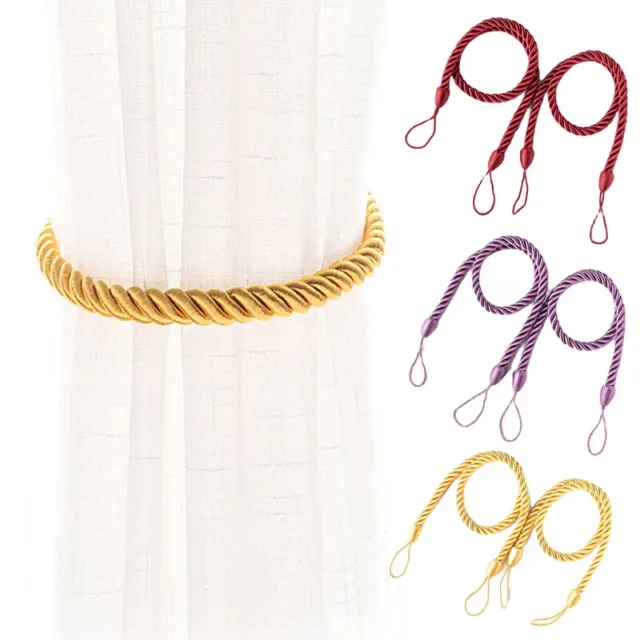1 PCS Curtain Tie Backs Handmade Weave Rope Curtain & Voile Tiebacks Holdbacks