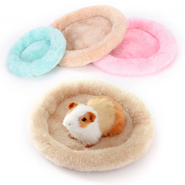 weiches Fleece Meerschweinchen Bett-Winter Kleintier Käfig Matte Hamster SchR^^i