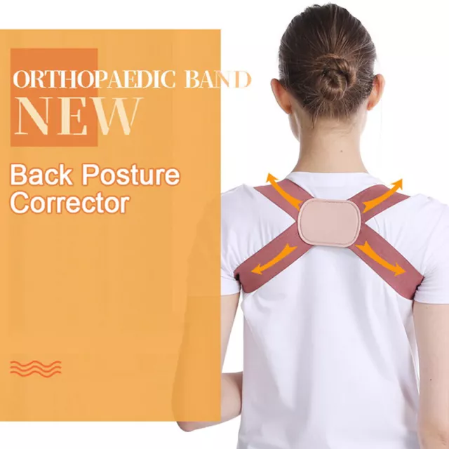 1PC Posture Corrector Back Brace Shoulder Support Clavicle Belt Men Wo-wf