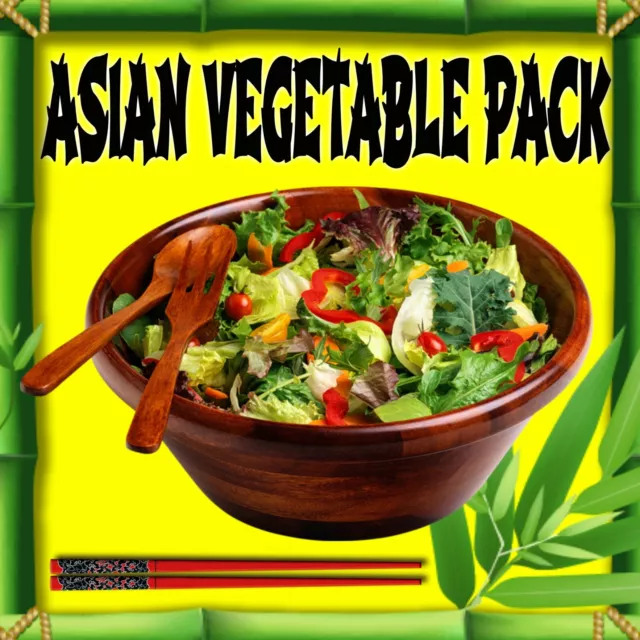 Medium Pack-Asian Vegetable Seeds-16 Packets-Oriental Kitchen Garden Plants