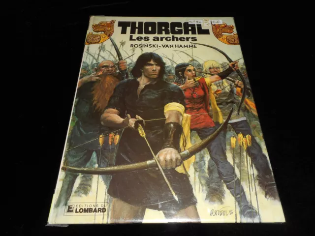 Rosinski / Van Hamme : Thorgal 9 : Les archers EO Lombard 1985 couvert