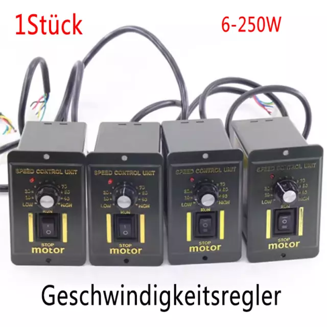 220V AC Getriebe Motor Drehzahlregler 6W-250W Vorwärts Rückwärts Rotationsregler