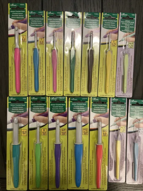 CLOVER AMOUR CROCHET hooks Lot Of 17 Brand New 100% Authentic $74.44 -  PicClick