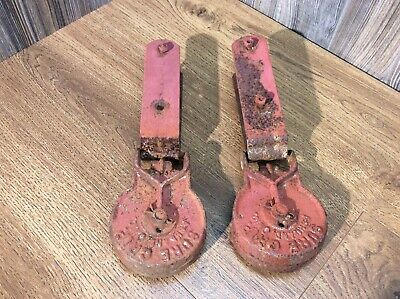 Antique Sure Grip Cast Iron Barn Door Rollers Pulled Right Off The Barn I5