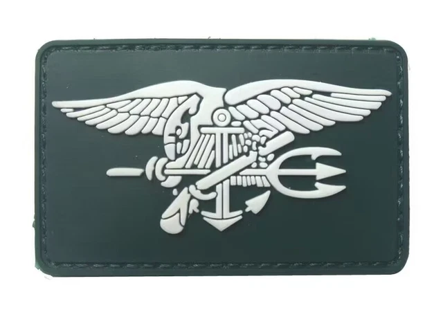 NAVY NAVAL SPECIAL WARFARE UNIT SEAL TEAM 5" EMBROIDERED TRIDENT PATCH - Foto 3