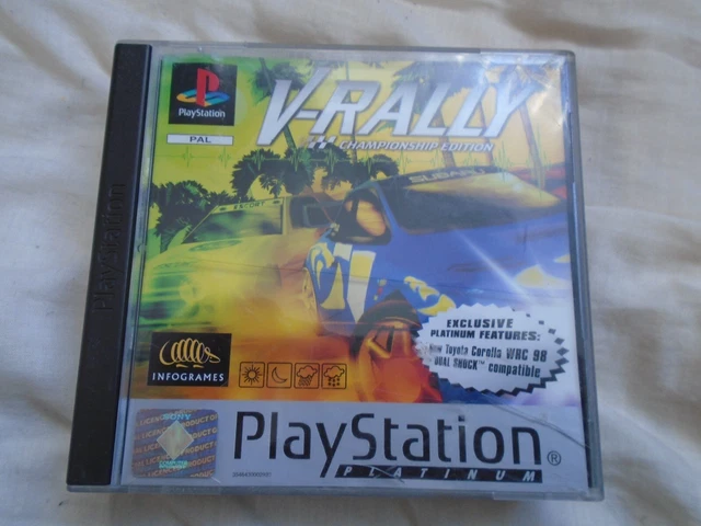 V-Rally platinum PS1 game (COMPLETE INC MANUAL) Sony Playstation
