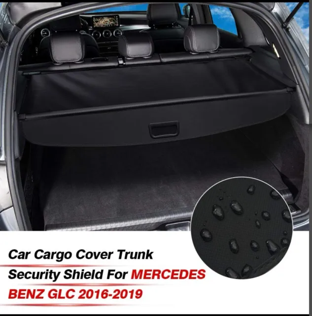 Fits 16-22 Benz GLC Class 4-Door PVC Retractable Rear Trunk Cargo Security Cover