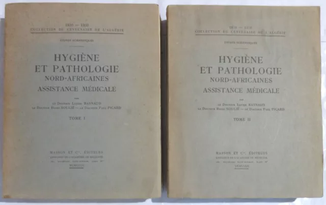 Algerie Hygiene Et Pathologie Nord-Africaines Assistance Medicale 1932 Eo 2 Vol.