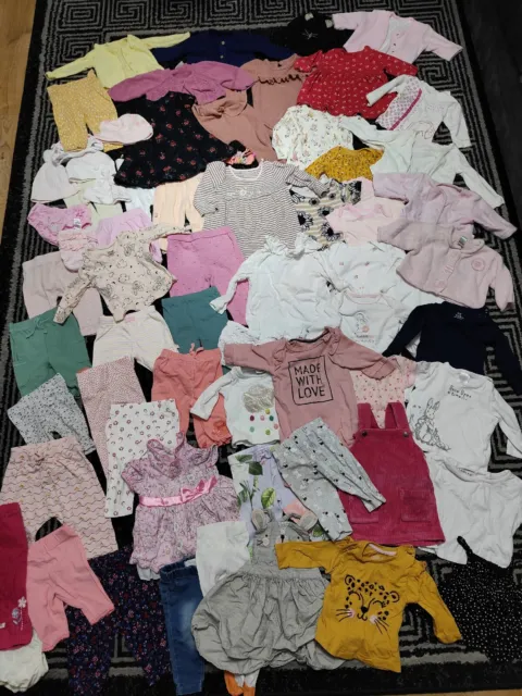 #164- Enorme pacchetto di vestiti per bambina 0-3-6 mesi NEXT GEORGE DISNEY TU FRED&F
