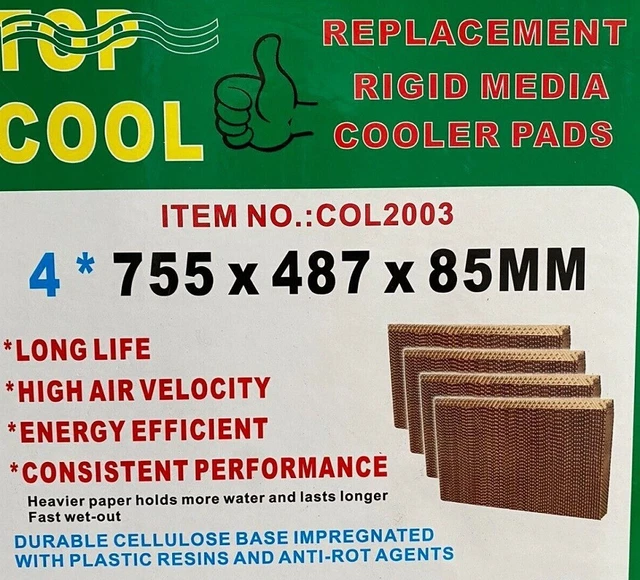 EVAPORATIVE COOLER COOLING Pad X 4 For BONAIRE VSM60 VSM65 SBS60 SBS65