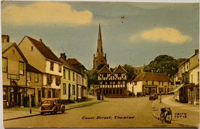 Essex Postcard Town Street Thaxted