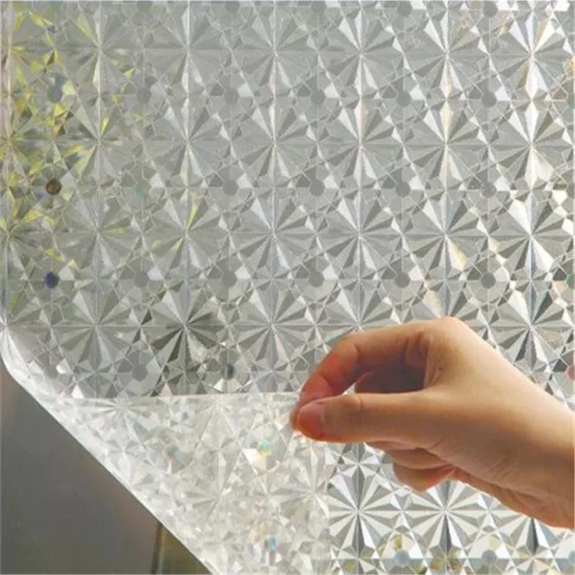 Statica Pellicola Finestra Ghiacciato Decorativo 3D Privacy Vetro Adesivo UV