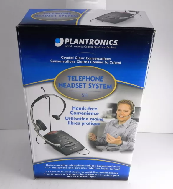 Plantronics S11 Telephone Corded Headset System