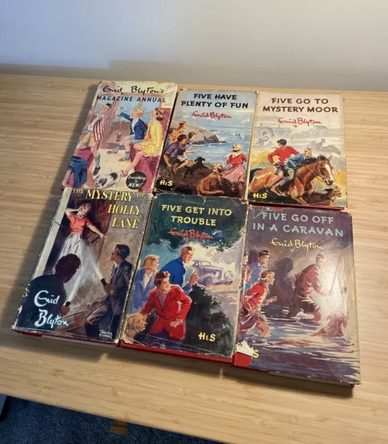 Enid Blyton Famous Five Collection of Books + Magazine Annual Job Lot Some 1st