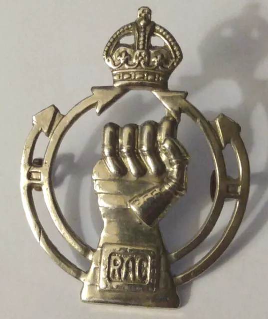 British Army Military Cap Badge • Royal Armoured Corps • King's Crown