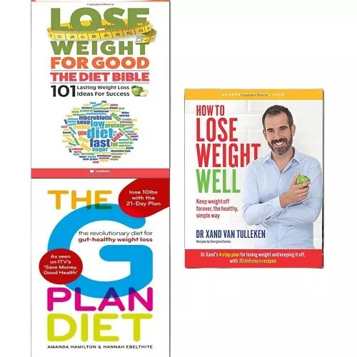 lose weight for good, the g plan diet, how to lose weight 3 Books Collection Set