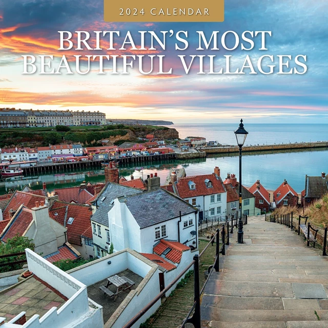 BRITAIN'S MOST BEAUTIFUL Villages 2024 Square Wall Calendar £5.99