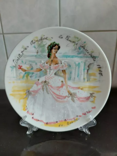 Limoges Wandteller-Scarlet en Crinoline -Ganeau 1976+Vanhygan&Smythe Rahmen 3