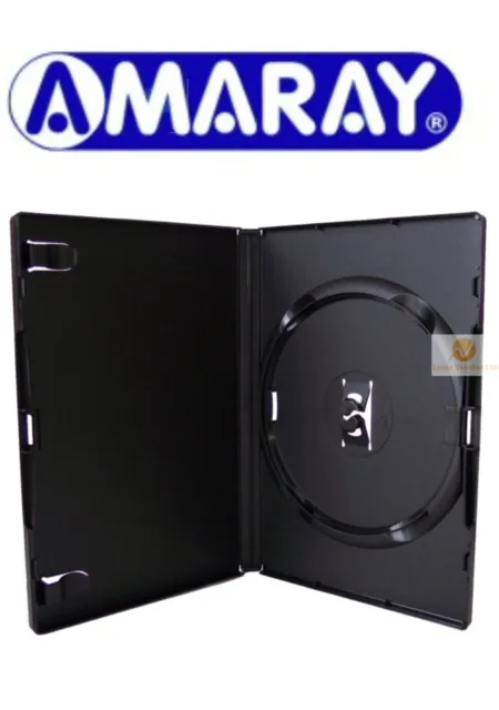 10 Single Standard Black DVD Case 14 mm Spine New Empty Replacement Amaray Cover