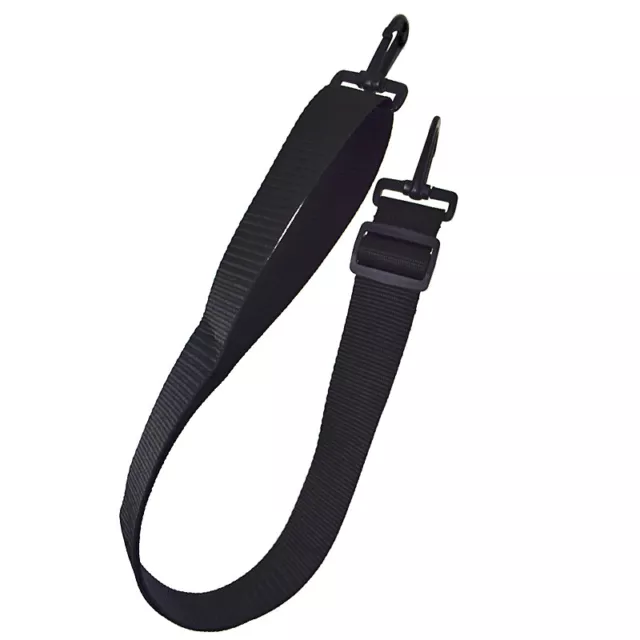Shoulder Strap Bag Adjustable Belt Hook Universal Replacement 38mm Wide | BLACK