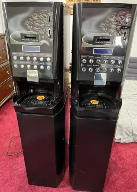 New Coffee Vending Machine. $1 Bill Acceptor Coin Acceptor Internal Water System
