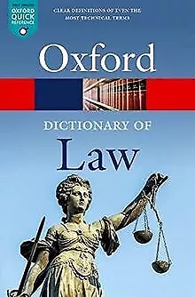 A Dictionary of Law (Oxford Quick Reference) de OUP O... | Livre | état très bon