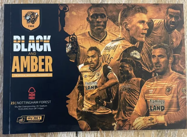 Hull City v Nottingham Forest, Sky Bet Championship programme 2015-2016