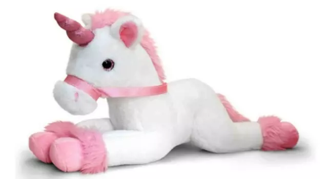 Keel Toys 35cm White Unicorn Cuddly Soft Toy Plush /Teddy SF1719