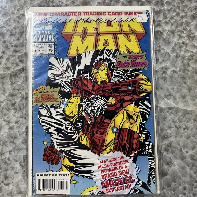 Iron Man Annual #14 - Polybagged w/Trading Card (Marvel Comics, 1993) NM