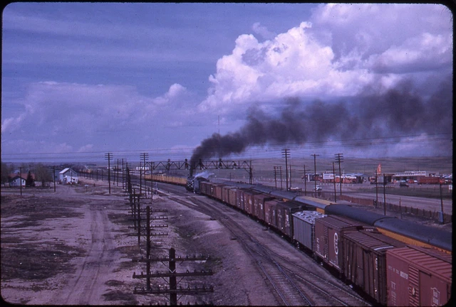 UP Union Pacific steam action duplicate slide