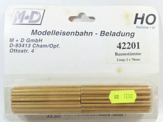 M+D   42201 Ladegut   Baumstämme 2 mal 70 mm    1:87 H0  in OVP