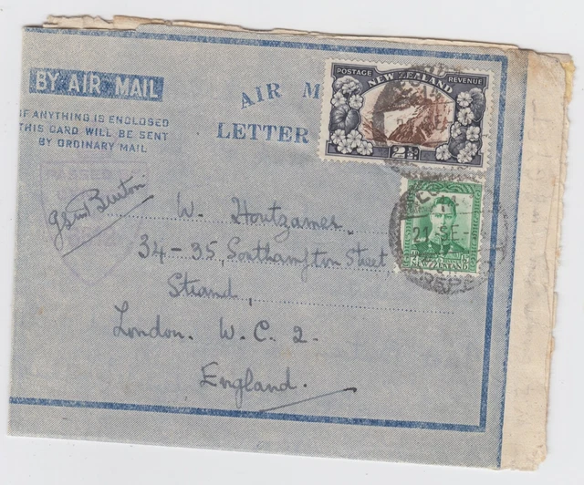 WW2 BRITISH MILITARY Mission to Egyptian Army 1944 Censor Air Letter
