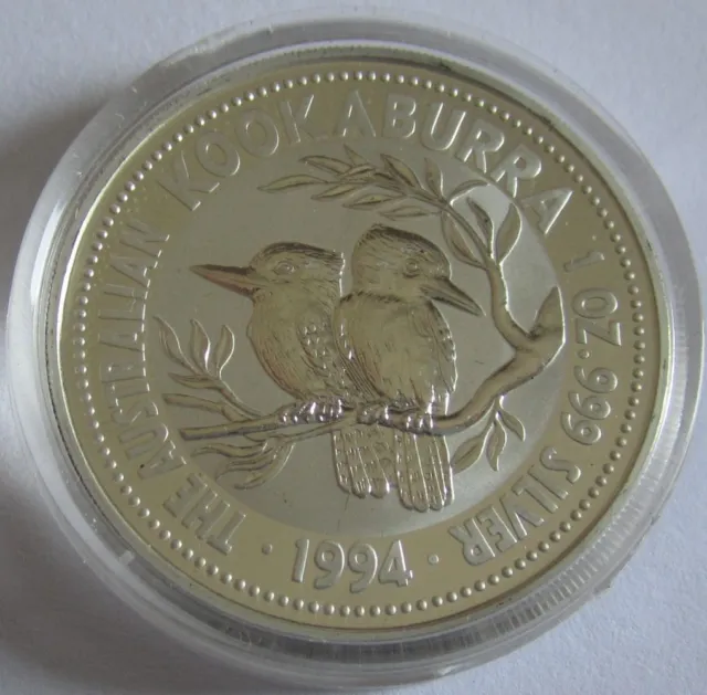 Australia 1 Dollar 1994 Kookaburra 1 Oz Silver