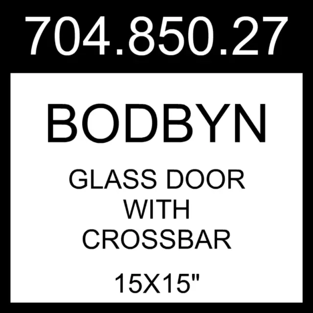 Puerta de vidrio IKEA BODBYN con travesaño gris 15x15" 704.850.27