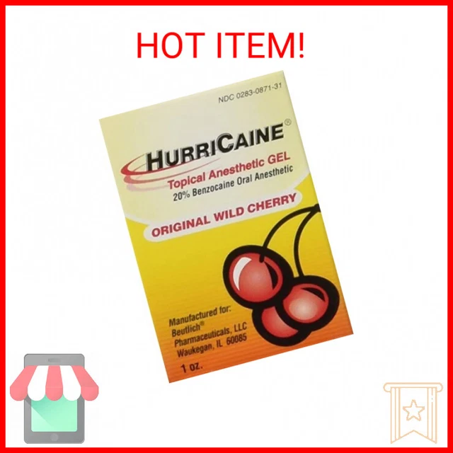 HurriCaine Topical Anesthetic Gel Wild Cherry - 1 oz. by Beutlich