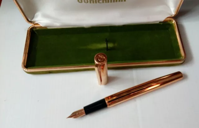 waterman plaque oro nib 18k FP 2