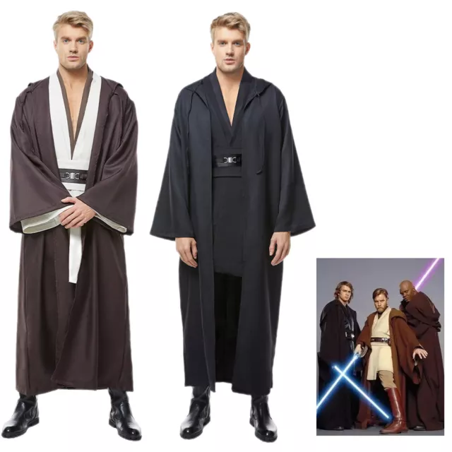 Star Wars Jedi Anakin Skywalker Darth Vader Costume Robe Cosplay Halloween Cloak