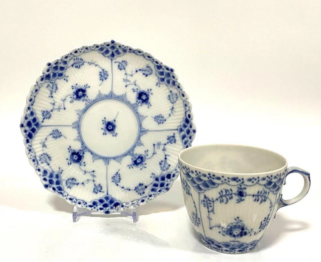 Royal copenhagen #112 Pole Blue Fluted Full Lace Cup