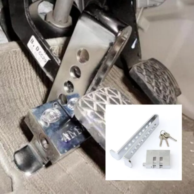 Steel Forging Clutch Brake Pedal Lock 8 Holes Anti-theft Devices Accessories Set