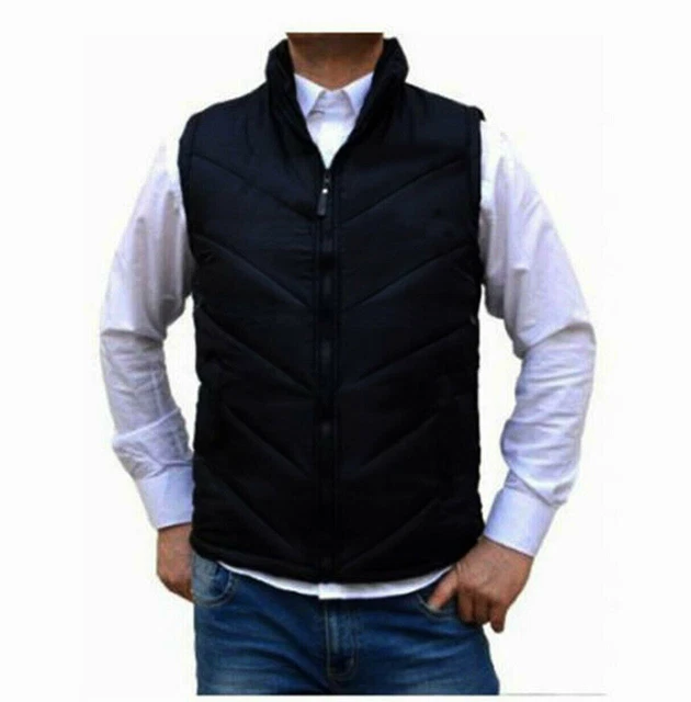 Smanicato Uomo  Giubbotto Casual Giacca Giubbino Gilet