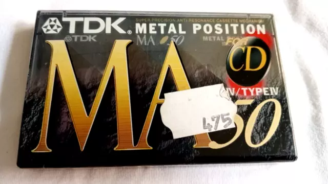 1x TDK MA 50  [1995] METAL type IV - CASSETTE TAPE BLANK new SEALED - FINAVIX