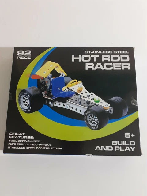 HOT ROD RACER Build Your Own Stainless Steel 92 Piece £8.99 - PicClick UK