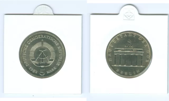 5 Mark Brandenburger Tor stempelglanz  (Wählen Sie zwischen: 1971 - 1990)