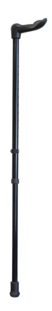Aidapt Black Palm Grip Ergonomic Height Adjustable Walking Stick - Right or Left